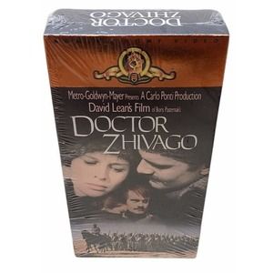 NEW SEALED Doctor Zhivago VHS, 2-Tape Set 1988 Omar Shariff Julie Christie